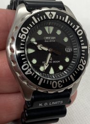 Top End CITIZEN ECO DRIVE SOLAR POWERED DIVER'S WATCH