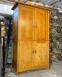 A Gorgeous Mission Oak Media Cabinet By Stickley - Easily Adapted For Bar Or Wardrobe Use