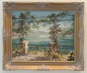 A Canvas Print, Lake Como After Liliana Frasca