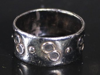 Hand Crafted Sterling Silver Band Ring Size 6.5