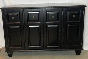 Contemporary Four Door Cabinet With Shelves