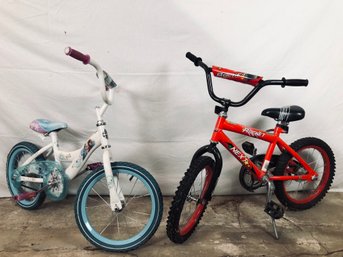 Pair Of Kid's First Bikes