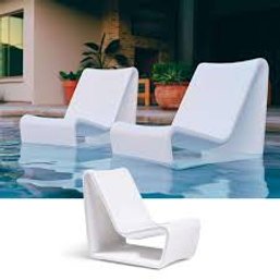 A Pair Of Tupelo Loop Lounge/ Pool Chairs - White - New In Box