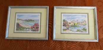 Matching Framed Carol Holding Hand Signed Prints From Bermuda