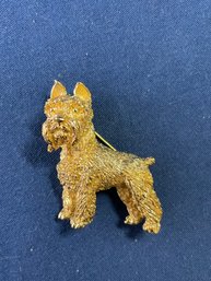 Vintage Trifari Dog Scottie Pin