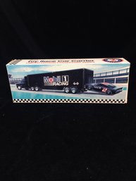 Mobil 1 Toy Race Car Carrier Collectible