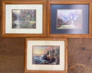 Set Of 3 Beautful Thomas Kinkade Prints