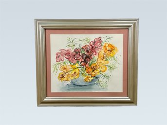 Floral Tradition Original Watercolor By Sue Speier