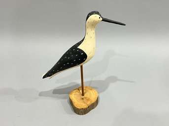 Hand Carved Wood Shore Bird