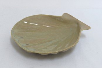 A Scallop Shell Shaped Pottery Soap Dish By Beyond Jordan