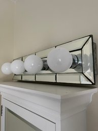 A Pair Of Four Bulb Mirrored Bathroom Light Fixture - Guest House - 1st And 2nd Floors