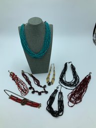 Multi-Strand Beaded Necklaces