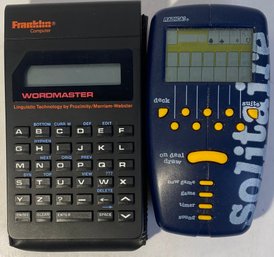 Vintage Hand Held Solitare And Wordmaster