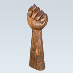Hand Carved Rosewood Figa Wooden Hand Sculpture