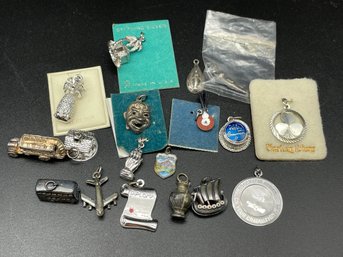 Collection Of Silver Charms.