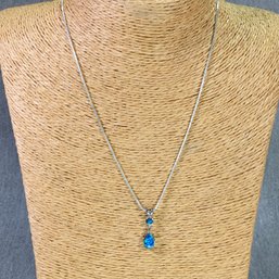 Fantastic Brand New Sterling Silver / 925 Necklace With Australian Opal Pendant - Look At That Color - WOW !