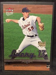 2006 Fleer Ultra Justin Verlander Rookie Card - L