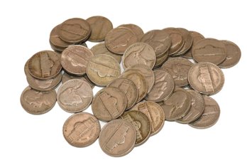 40 Jefferson Nickels Mix Dates From 1941-1949