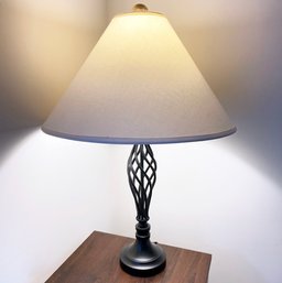 A Twisted Iron Accent Lamp