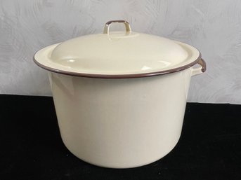 Vintage Mid Century Enamelware Stockpot