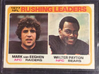 1978 Topps NFL Rushing Leaders Walter Payton - M