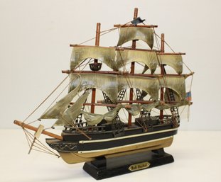 Highly Detailed Wooden Replica Model Of The Red Jacket Clipper Ship