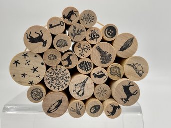 Bundle Of Round Rubber Stamps From The Rubber Stamp Tapestry