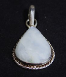 Contemporary Sterling Silver And Moonstone Large Pendant