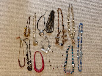 Costume Jewelry Necklaces Assorted Styles Hand Carved African Animal Beads