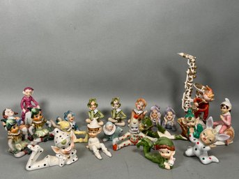 Vintage Porcelain Elf Figurines