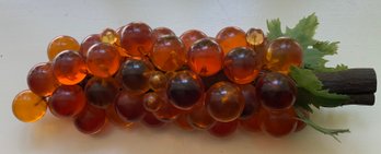 Large Mid Century  Lucite Acrylic Grapes Centerpiece