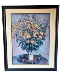 Claude Monet Art Print Jerusalem Artichoke Flowers