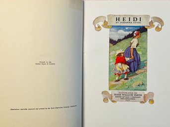 Heidi By Joanna Spyri 1922 With Illustrations