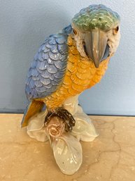 Vintage Goebel Macaw Parrot Porcelain Figurine