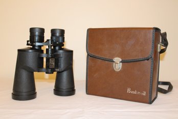 Vintage Bushnell With Insta-focus Zoom And Leather Case 8 To 24 Power 50mm