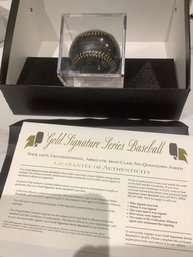 Gold Signature Series Greg Maddux Baseball With COA