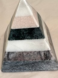 Multi Onyx Pyramid   1 LB 12 Oz  4 1/2 Inches Tall