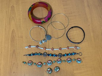 Costume Jewelry Bracelets - Alex And Ani, Mosaic, Rhinestone, Bangles