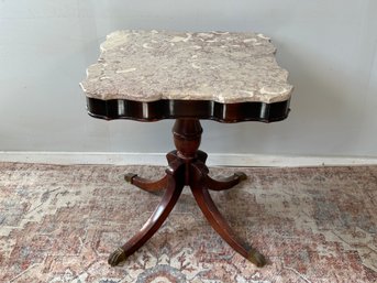 Beautiful Antique Marble Top Table, 2 Of 2