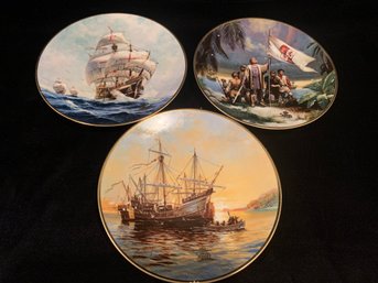 Ship Decorative Plate Set