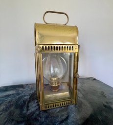 Antique Austrian Ditmar Brass Ship Lantern