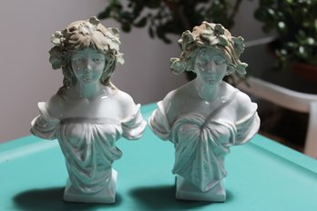 2 Ceramic Ladies - Unmarked