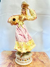 Peasant Girl Figurine With Urn