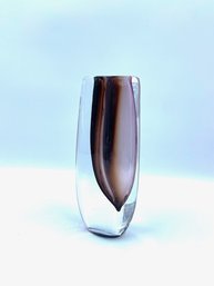 Stunning Signed Glass Kosta Art Glass Modern Bud Vase