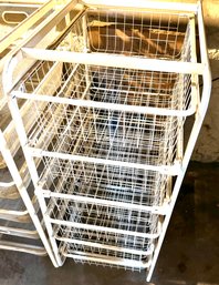 White Wire Basket Drawer Unit From Ikea