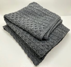 Aran Crafts 100 Percent Wool Cable Knit Throw, Ireland