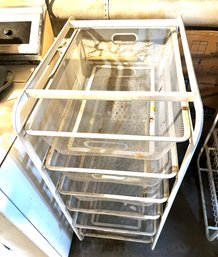 White Wire Basket Drawer Unit From Ikea
