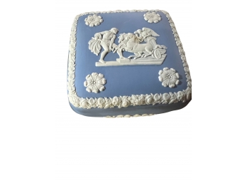 Square Wedgwood Trinket Box With Lid