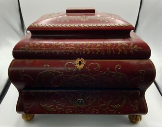 Lovely Heavy Jewelry Box ~ Oriental Accent ~