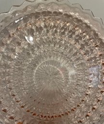 Pink Depression Glass Platter